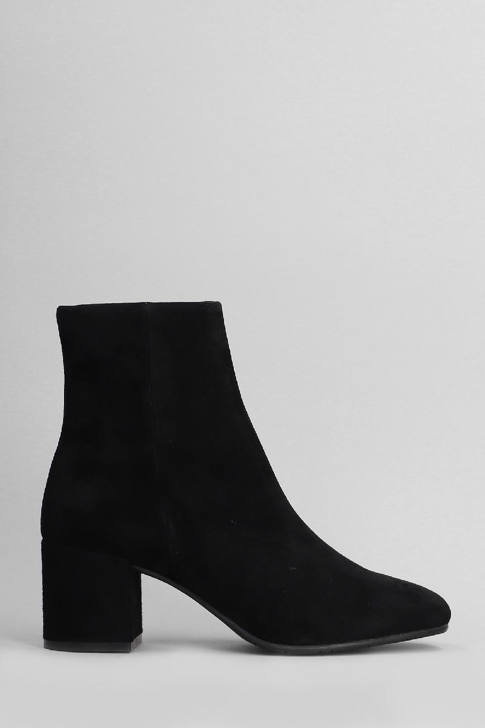Deliberti Carmens Tronchetti tacco alto amber daily in camoscio nero cod. 405801 - Deliberti The Luxury Shopping