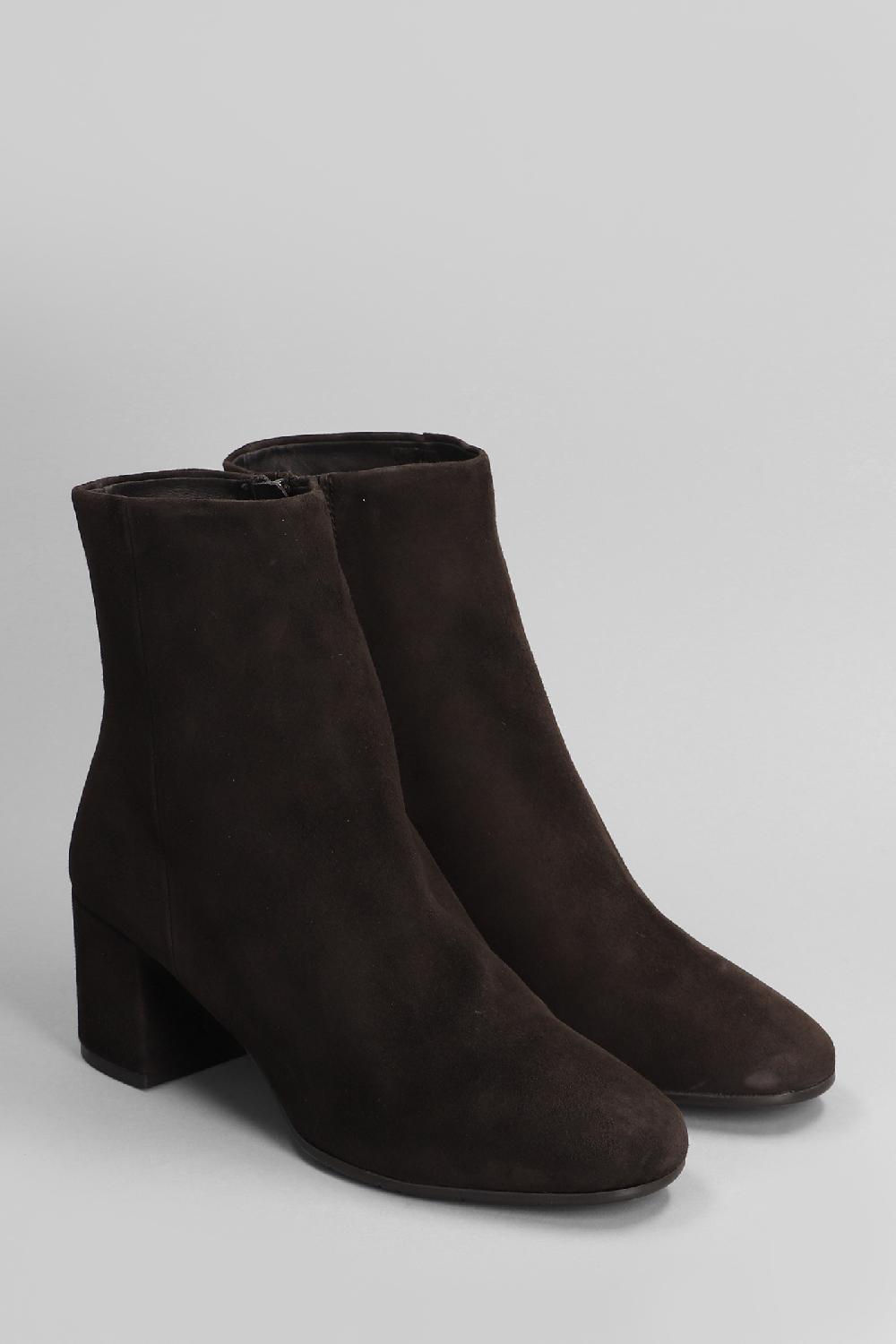 Deliberti Carmens Tronchetti Tacco Alto Amber Daily In Camoscio Testa Di Moro Cod. 405802 - Deliberti The Luxury Shopping