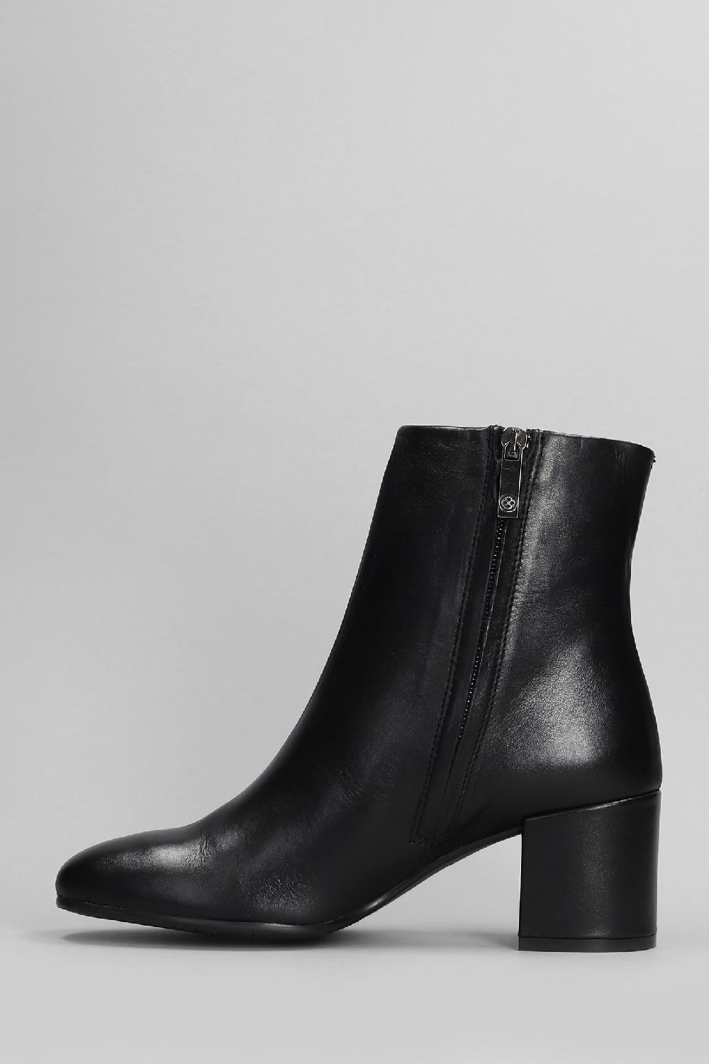 Deliberti Carmens Tronchetti Tacco Alto Amber Daily In Pelle Nera Cod. 405805 - Deliberti The Luxury Shopping