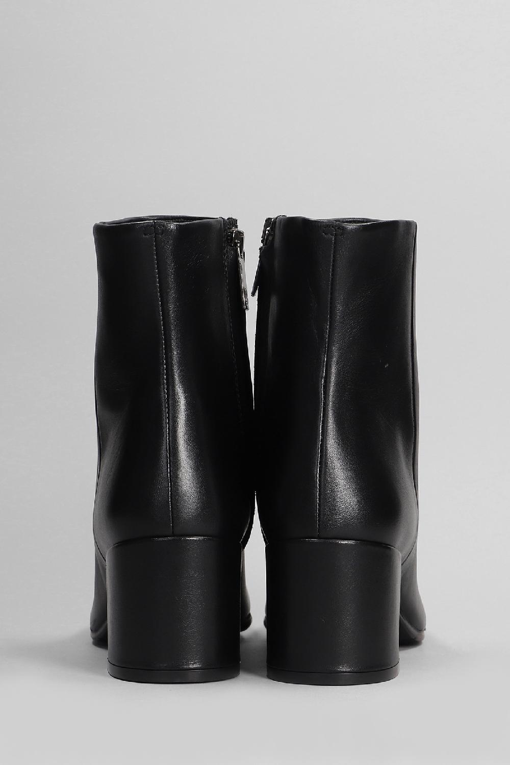 Deliberti Carmens Tronchetti Tacco Alto Amber Daily In Pelle Nera Cod. 405805 - Deliberti The Luxury Shopping