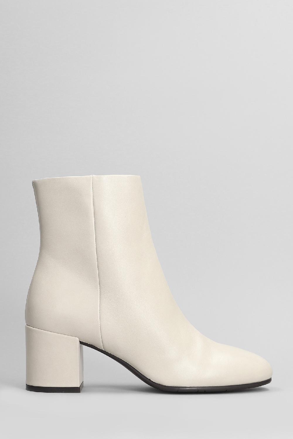 Deliberti Carmens Tronchetti tacco alto amber daily in pelle beige cod. 405804 - Deliberti The Luxury Shopping