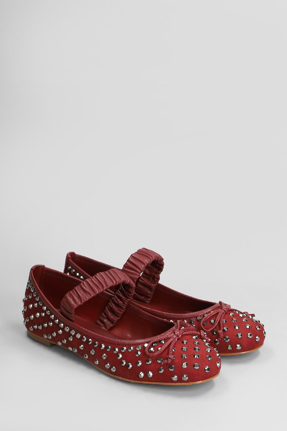 Deliberti Carrano Ballerine In Nabuk Bordeaux Cod. 407021 - Deliberti The Luxury Shopping