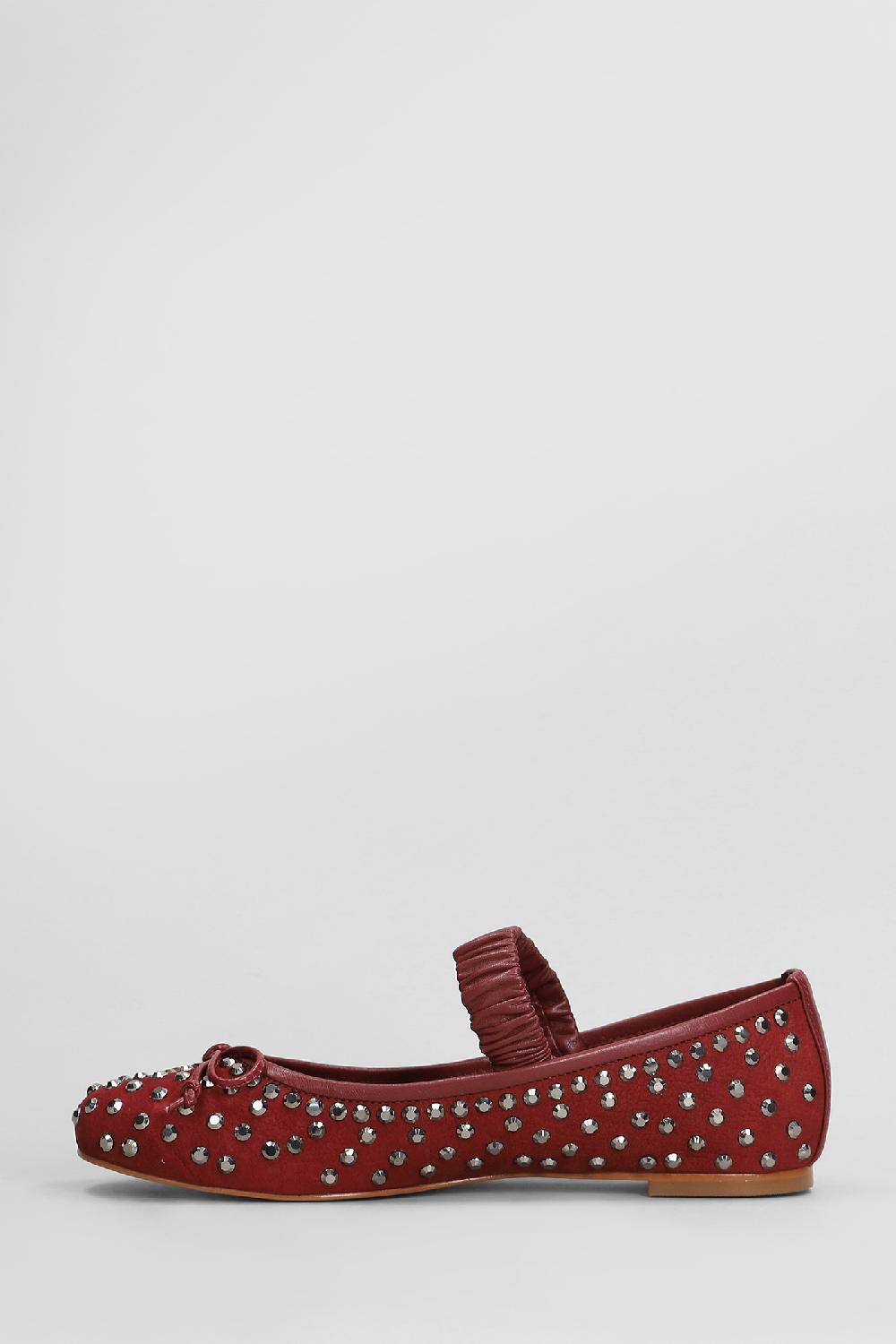 Deliberti Carrano Ballerine In Nabuk Bordeaux Cod. 407021 - Deliberti The Luxury Shopping