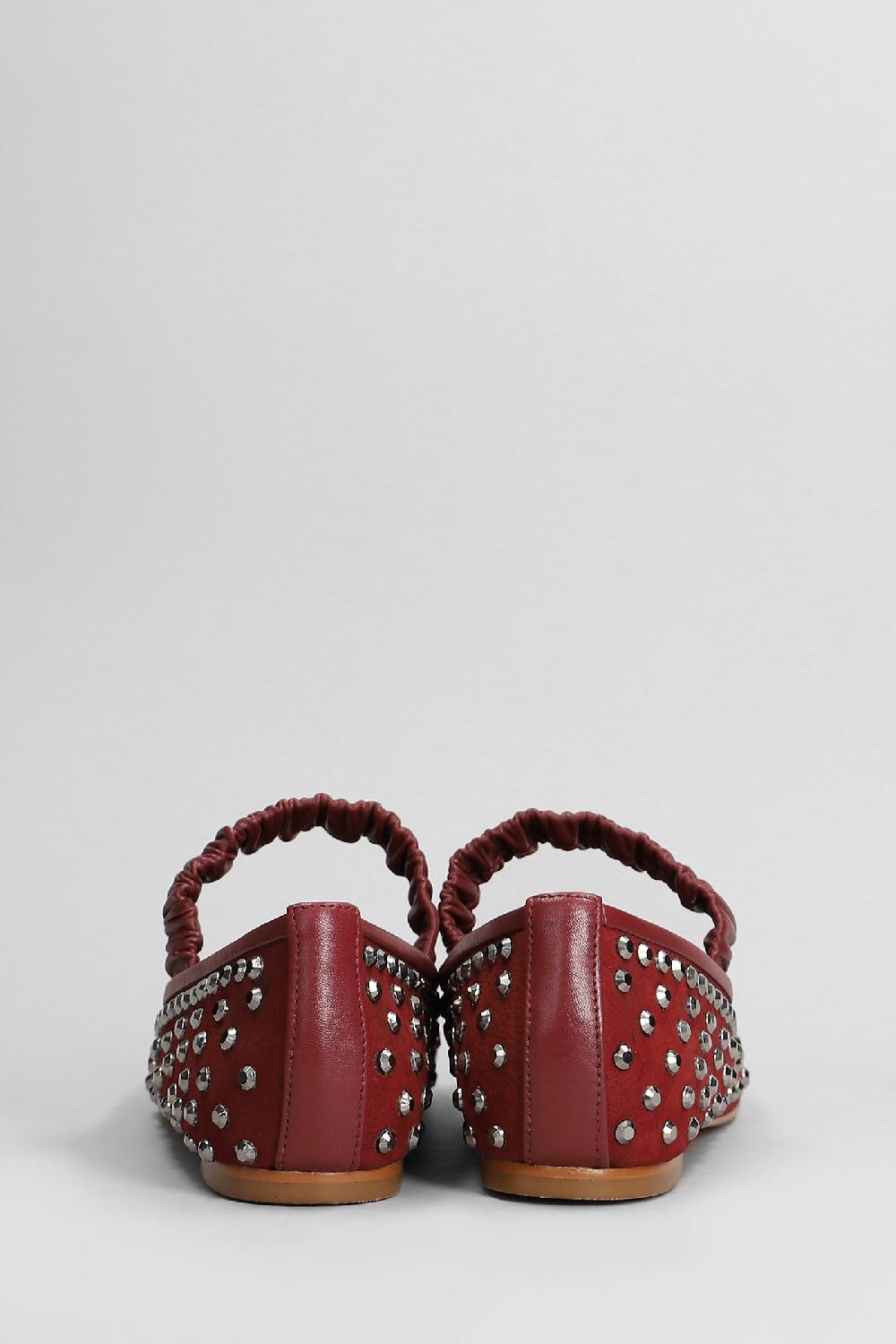 Deliberti Carrano Ballerine In Nabuk Bordeaux Cod. 407021 - Deliberti The Luxury Shopping