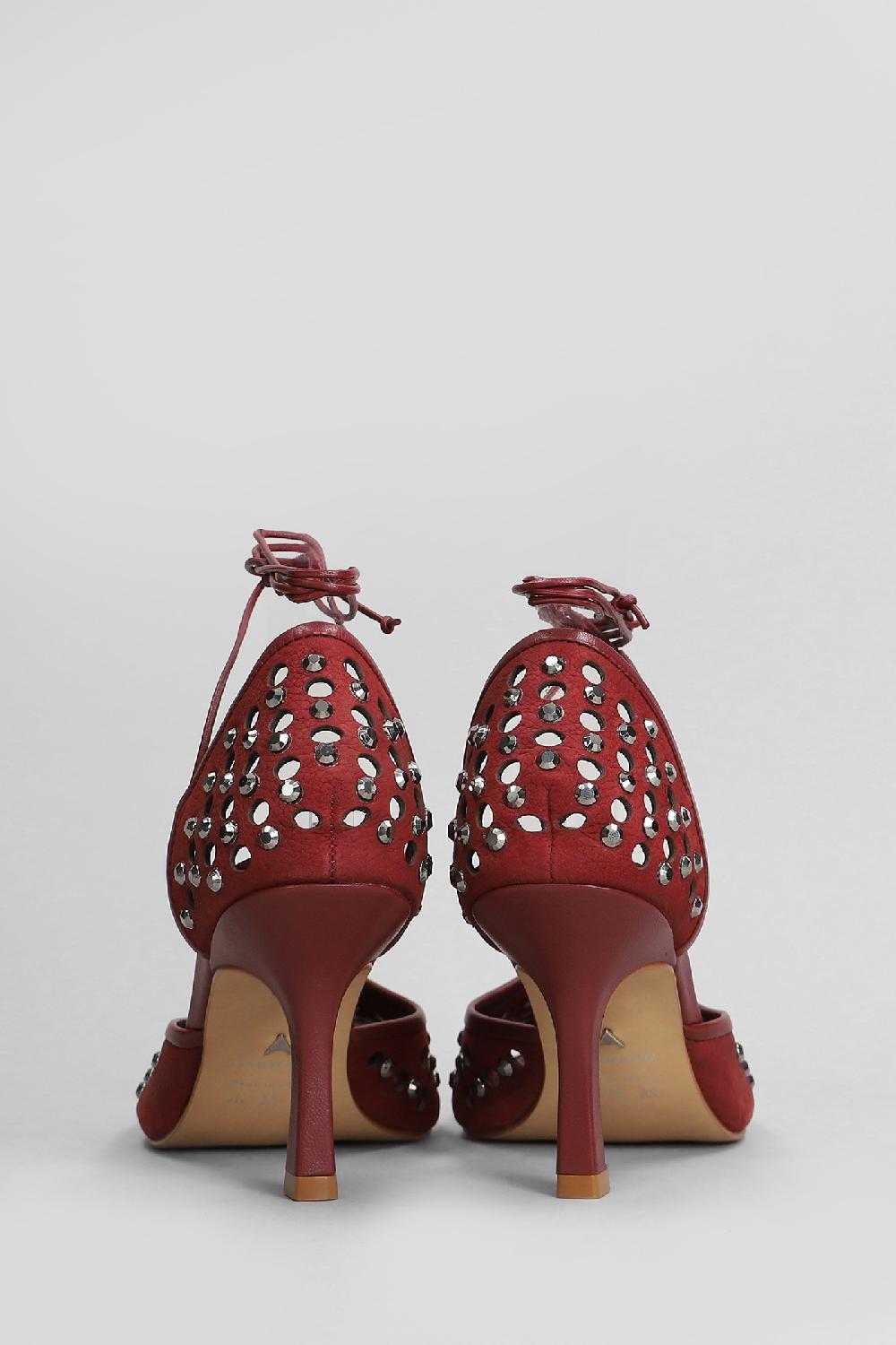 Deliberti Carrano Decollete In Nabuk Bordeaux Cod. 407017 - Deliberti The Luxury Shopping