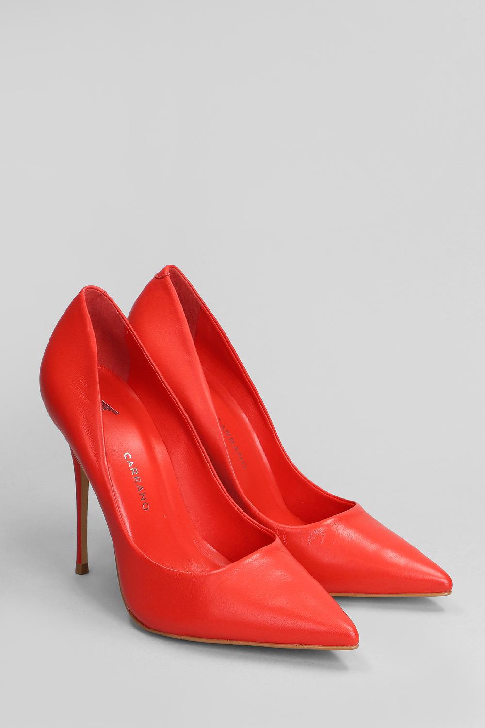 Deliberti Carrano Decollete In Pelle Rossa Cod. 406999 - Deliberti The Luxury Shopping