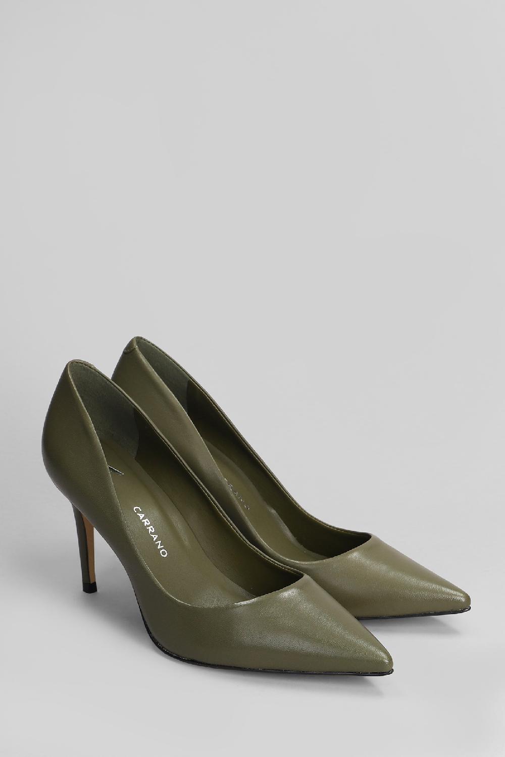 Deliberti Carrano Decollete In Pelle Verde Cod. 407002 - Deliberti The Luxury Shopping