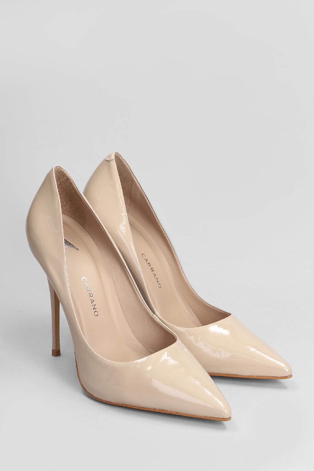 Deliberti Carrano Decollete In Vernice Beige Cod. 406997 - Deliberti The Luxury Shopping