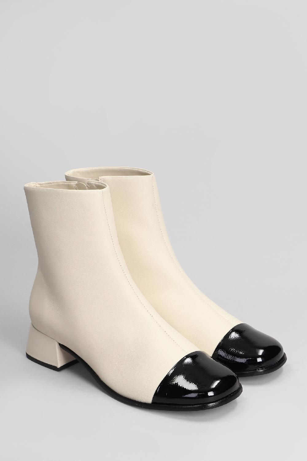 Deliberti Carrano Tronchetti Tacco Alto In Pelle Beige Cod. 407023 - Deliberti The Luxury Shopping