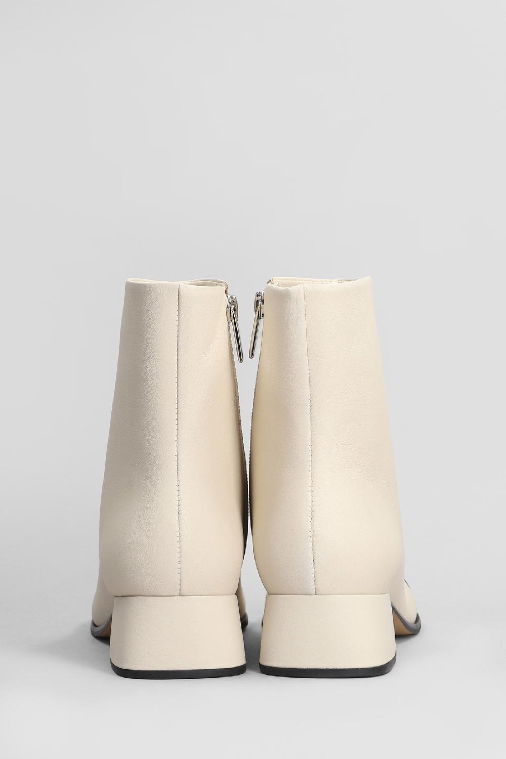 Deliberti Carrano Tronchetti Tacco Alto In Pelle Beige Cod. 407023 - Deliberti The Luxury Shopping