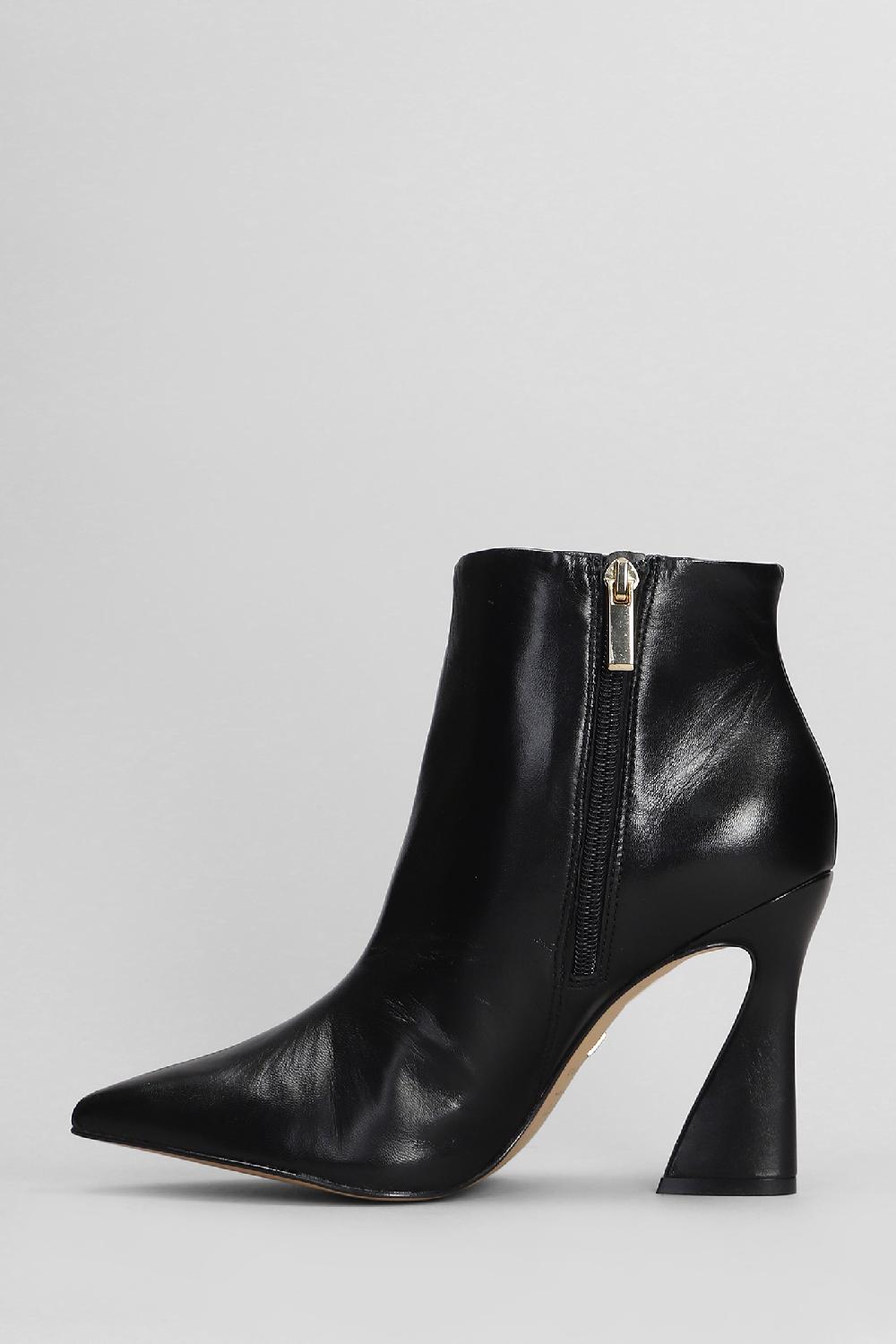 Deliberti Carrano Tronchetti Tacco Alto In Pelle Nera Cod. 407011 - Deliberti The Luxury Shopping