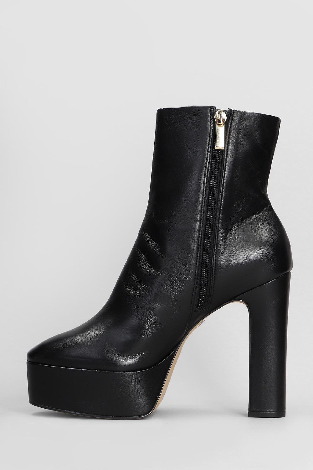 Deliberti Carrano Tronchetti Tacco Alto In Pelle Nera Cod. 407012 - Deliberti The Luxury Shopping