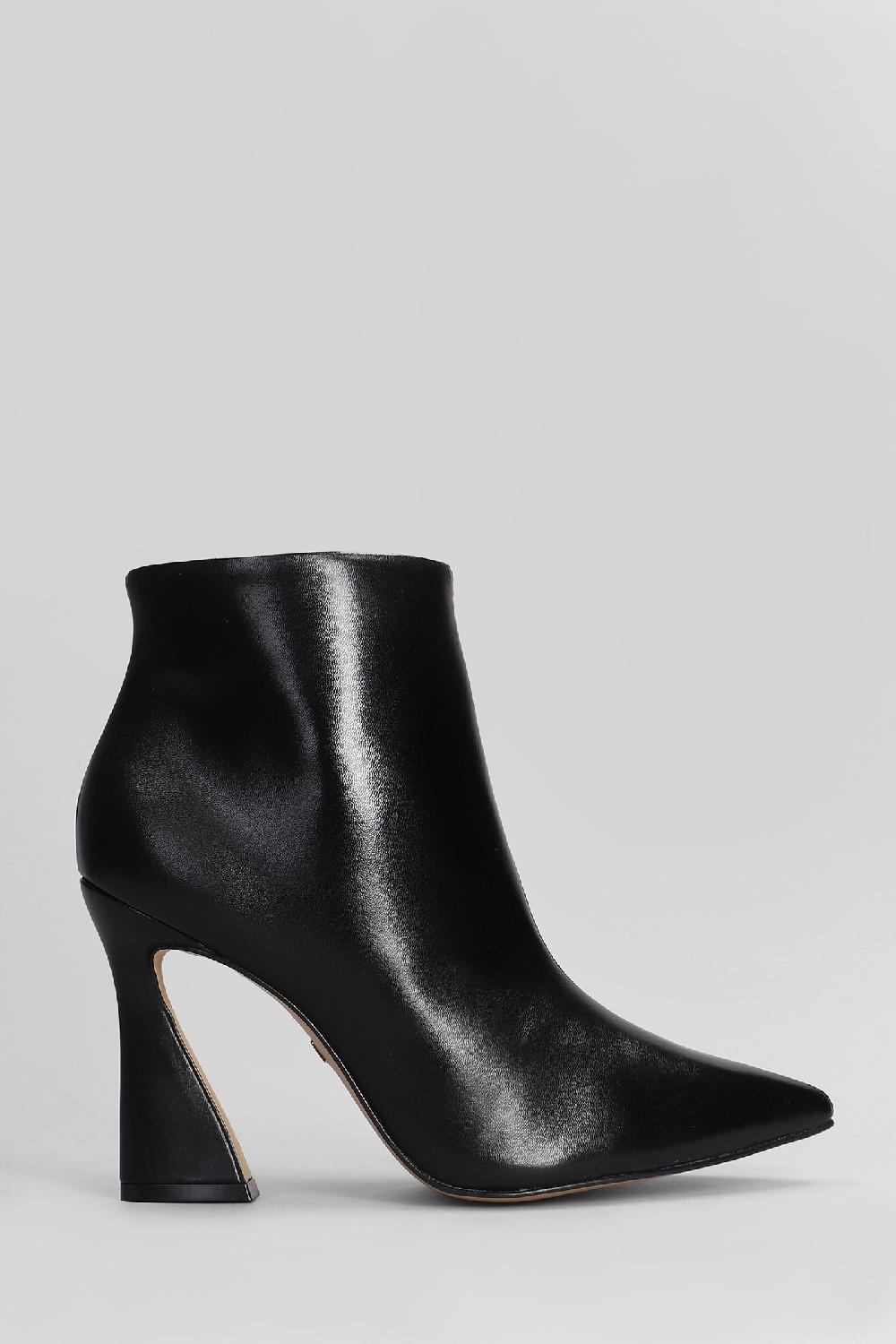 Deliberti Carrano Tronchetti tacco alto in pelle nera cod. 407011 - Deliberti The Luxury Shopping