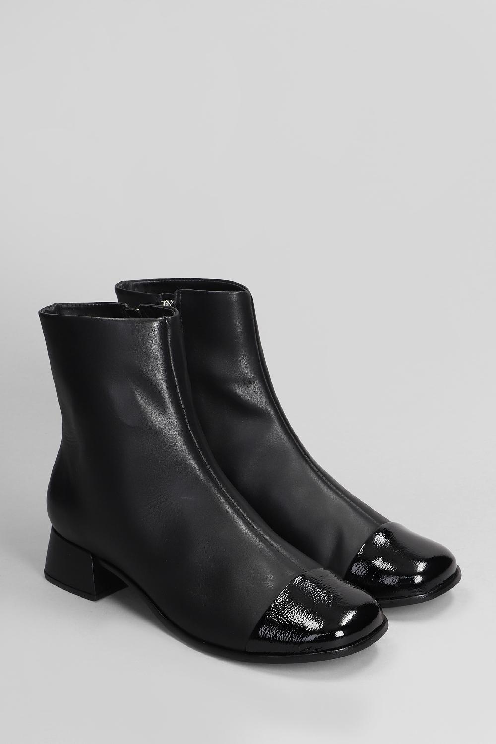 Deliberti Carrano Tronchetti Tacco Alto In Vernice Nera Cod. 407024 - Deliberti The Luxury Shopping