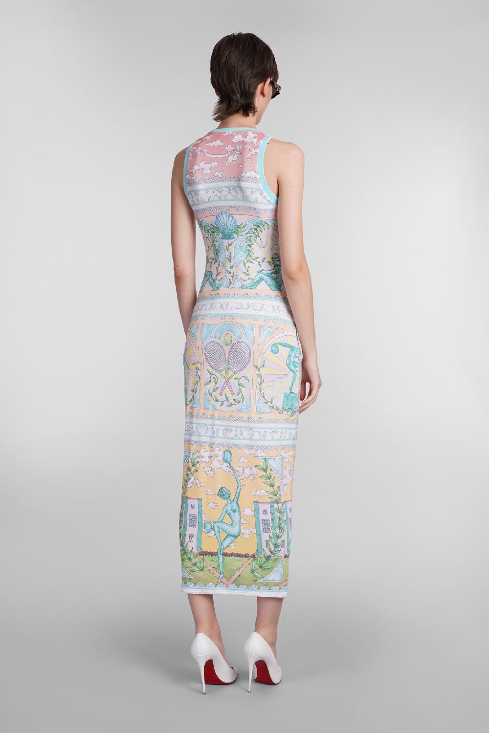 Deliberti Casablanca Abito In Viscosa Multicolor Cod. 402436 - Deliberti The Luxury Shopping