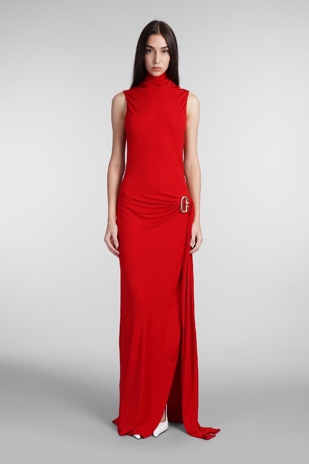 Deliberti Casablanca Abito in viscosa rossa cod. 409062 - Deliberti The Luxury Shopping