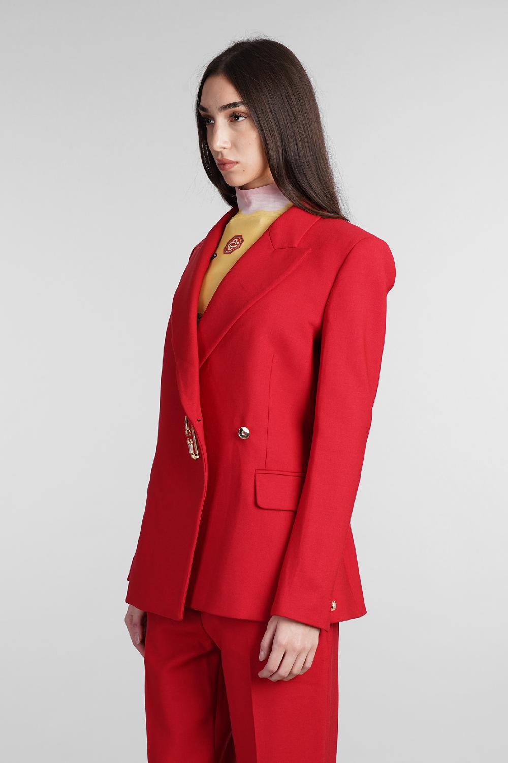 Deliberti Casablanca Blazer In Lana Rossa Cod. 409063 - Deliberti The Luxury Shopping