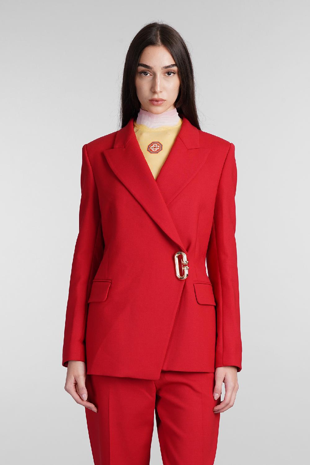 Deliberti Casablanca Blazer in lana rossa cod. 409063 - Deliberti The Luxury Shopping