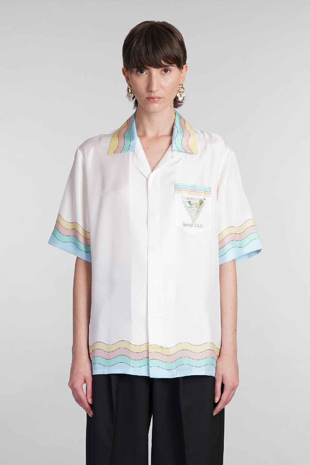 Deliberti Casablanca Camicia in seta bianca cod. 402435 - Deliberti The Luxury Shopping