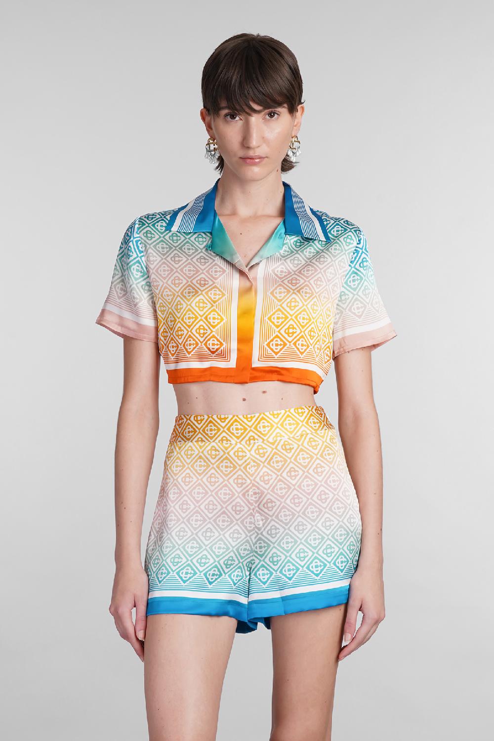 Deliberti Casablanca Camicia in seta multicolor cod. 402443 - Deliberti The Luxury Shopping