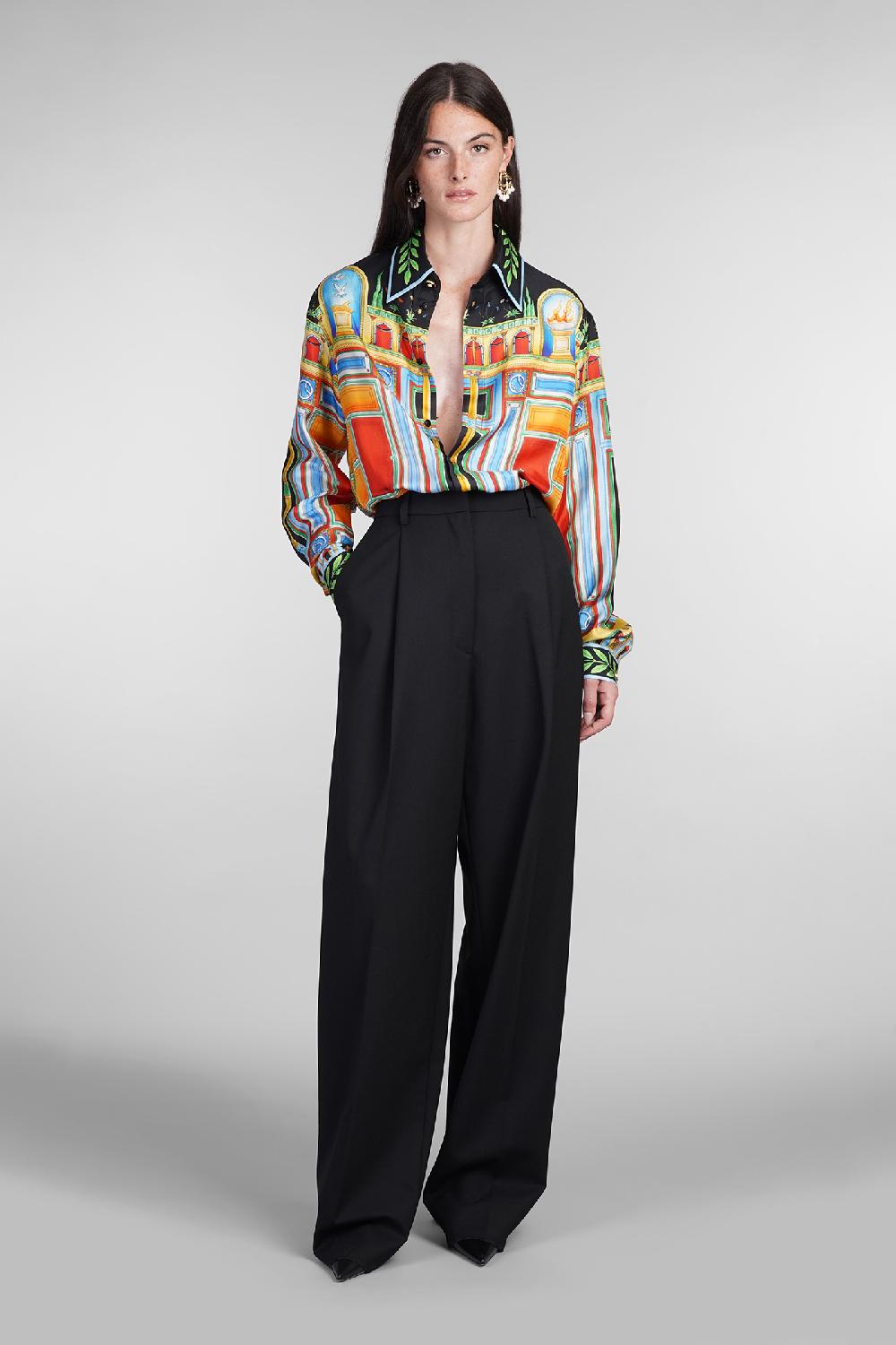 Deliberti Casablanca Camicia In Seta Multicolor Cod. 404997 - Deliberti The Luxury Shopping