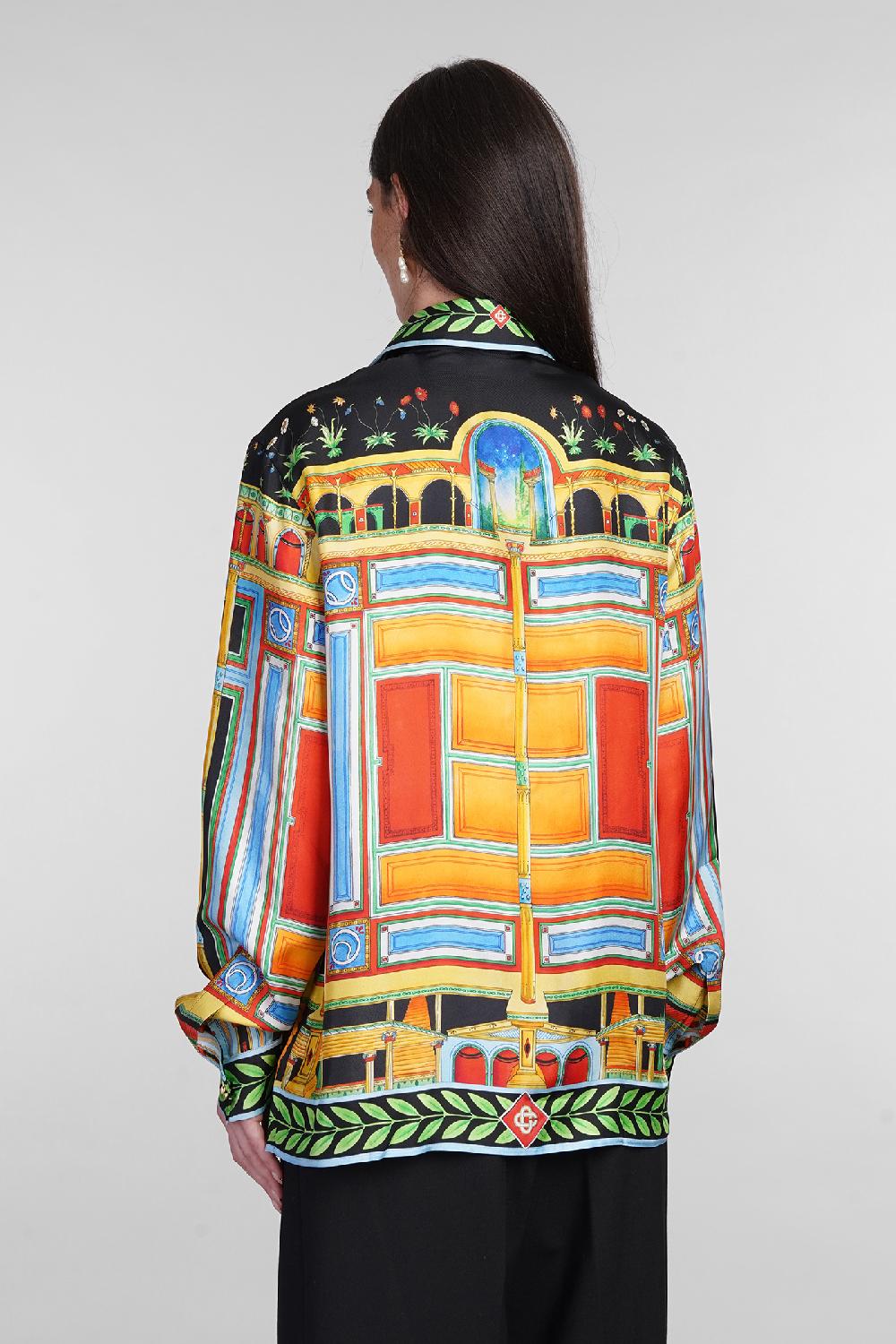 Deliberti Casablanca Camicia In Seta Multicolor Cod. 404997 - Deliberti The Luxury Shopping