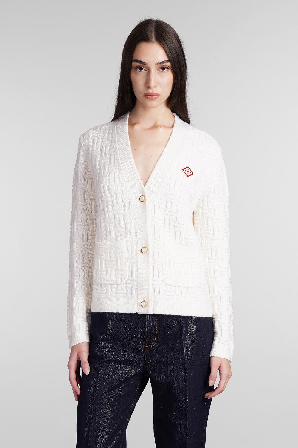 Deliberti Casablanca Cardigan in lana beige cod. 409064 - Deliberti The Luxury Shopping