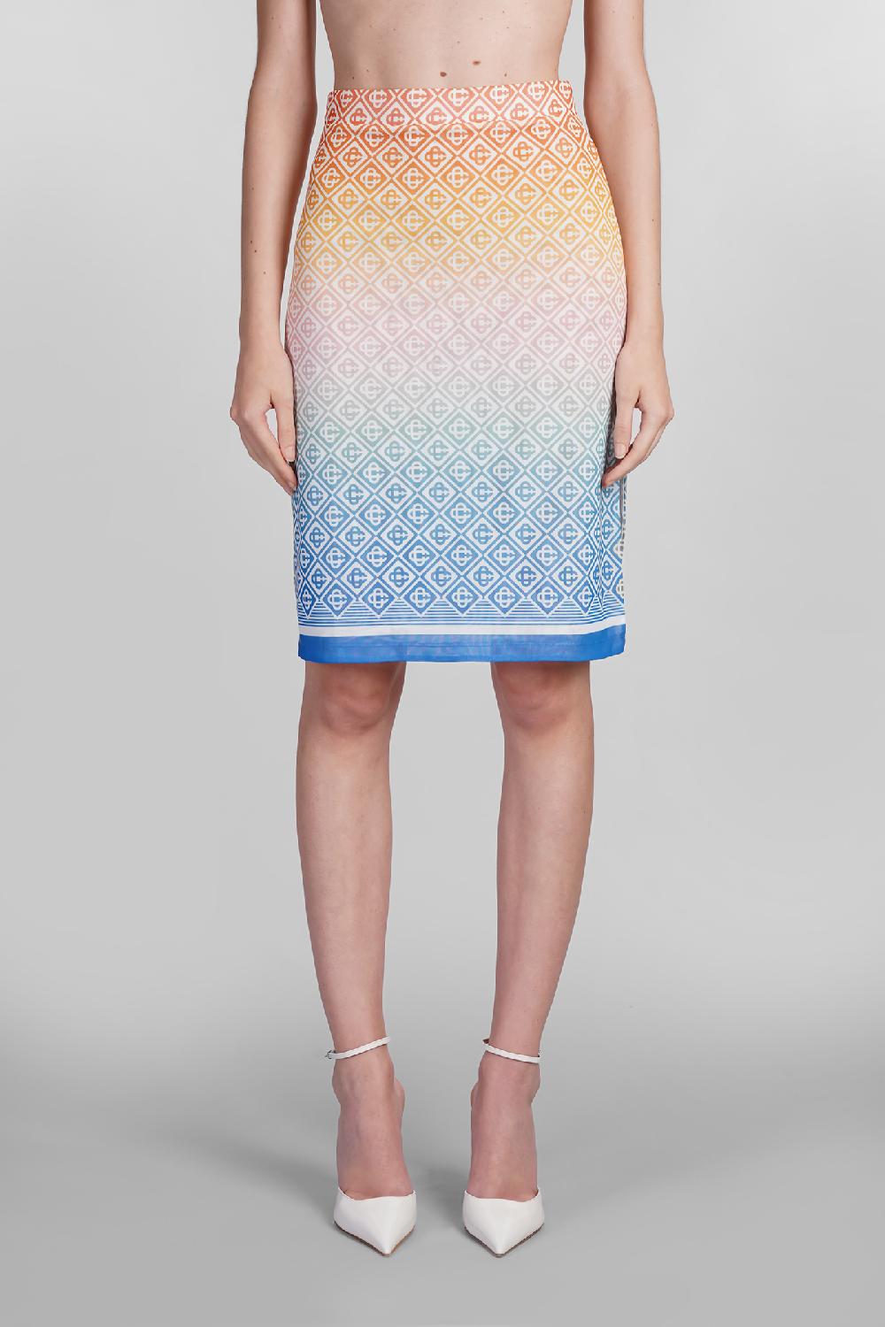 Deliberti Casablanca Gonna in poliestere multicolor cod. 402445 - Deliberti The Luxury Shopping