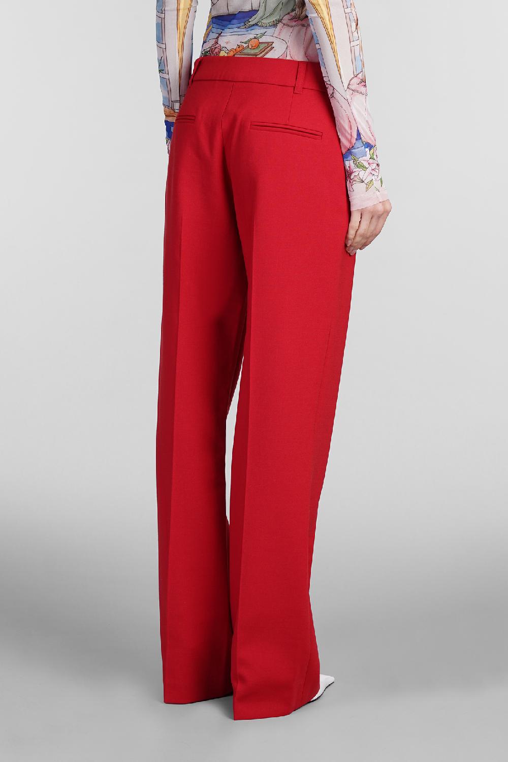 Deliberti Casablanca Pantalone In Lana Rossa Cod. 409066 - Deliberti The Luxury Shopping