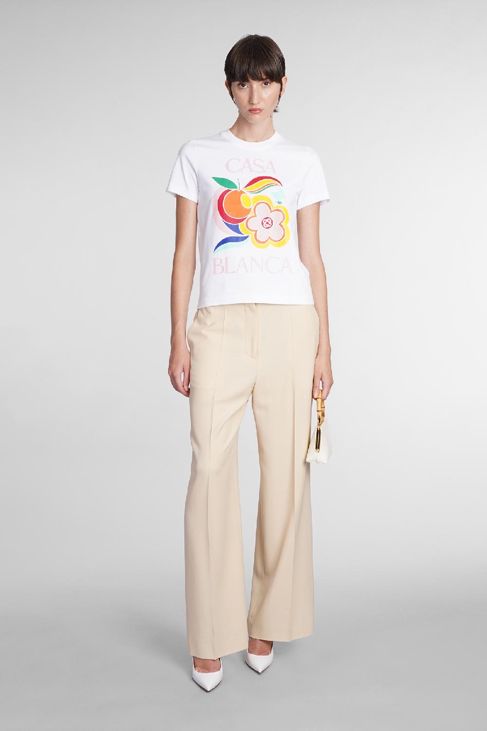 Deliberti Casablanca T-shirt In Cotone Bianco Cod. 384569 - Deliberti The Luxury Shopping