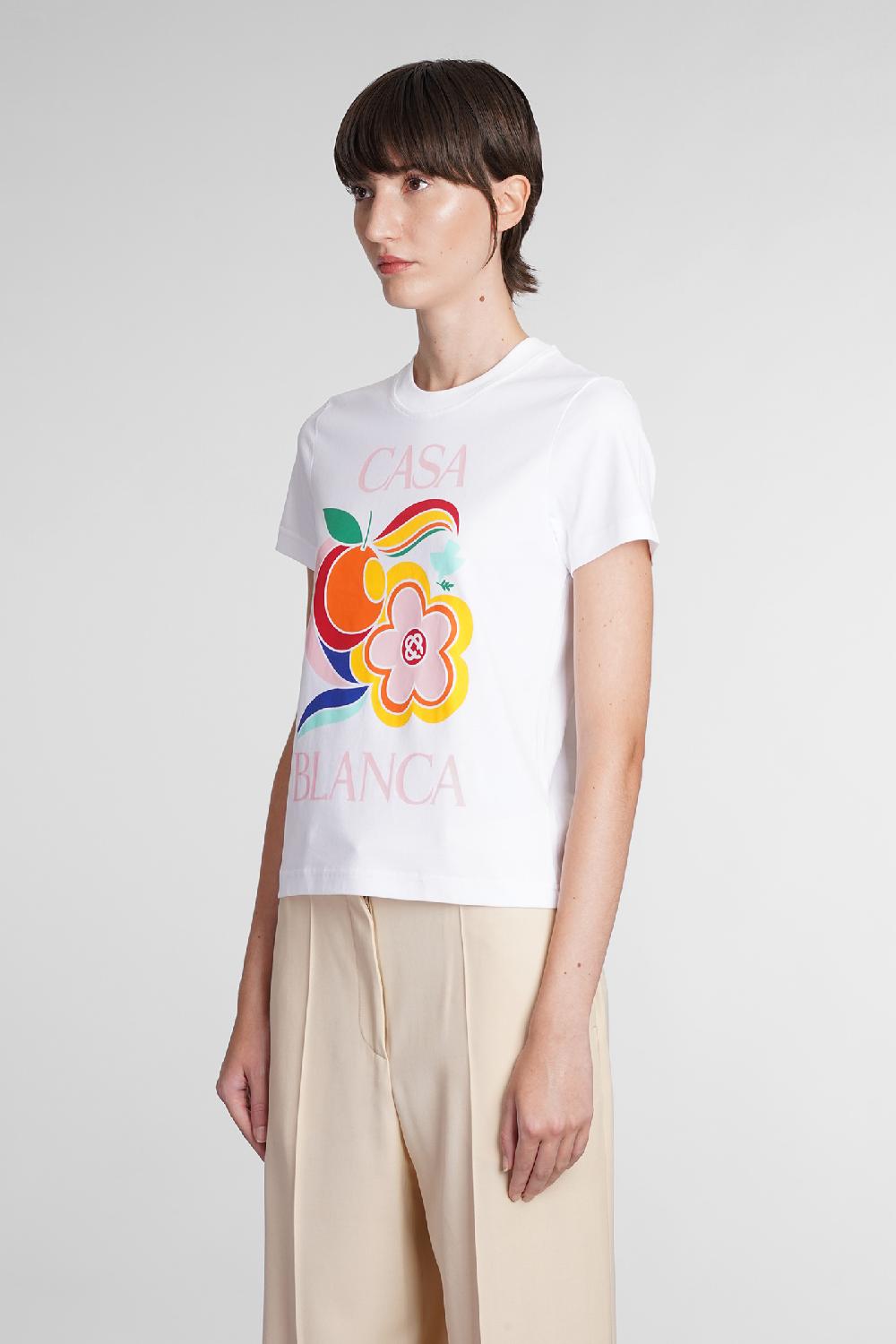 Deliberti Casablanca T-shirt In Cotone Bianco Cod. 384569 - Deliberti The Luxury Shopping