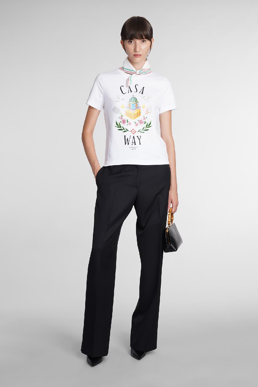 Deliberti Casablanca T-shirt In Cotone Bianco Cod. 384891 - Deliberti The Luxury Shopping
