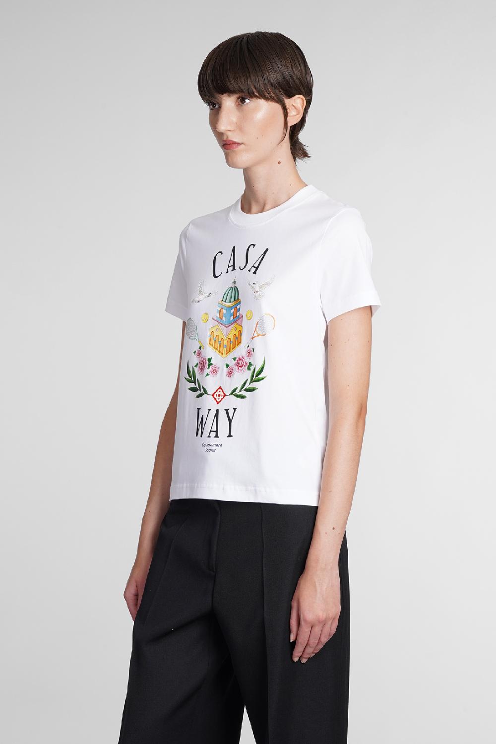 Deliberti Casablanca T-shirt In Cotone Bianco Cod. 384891 - Deliberti The Luxury Shopping