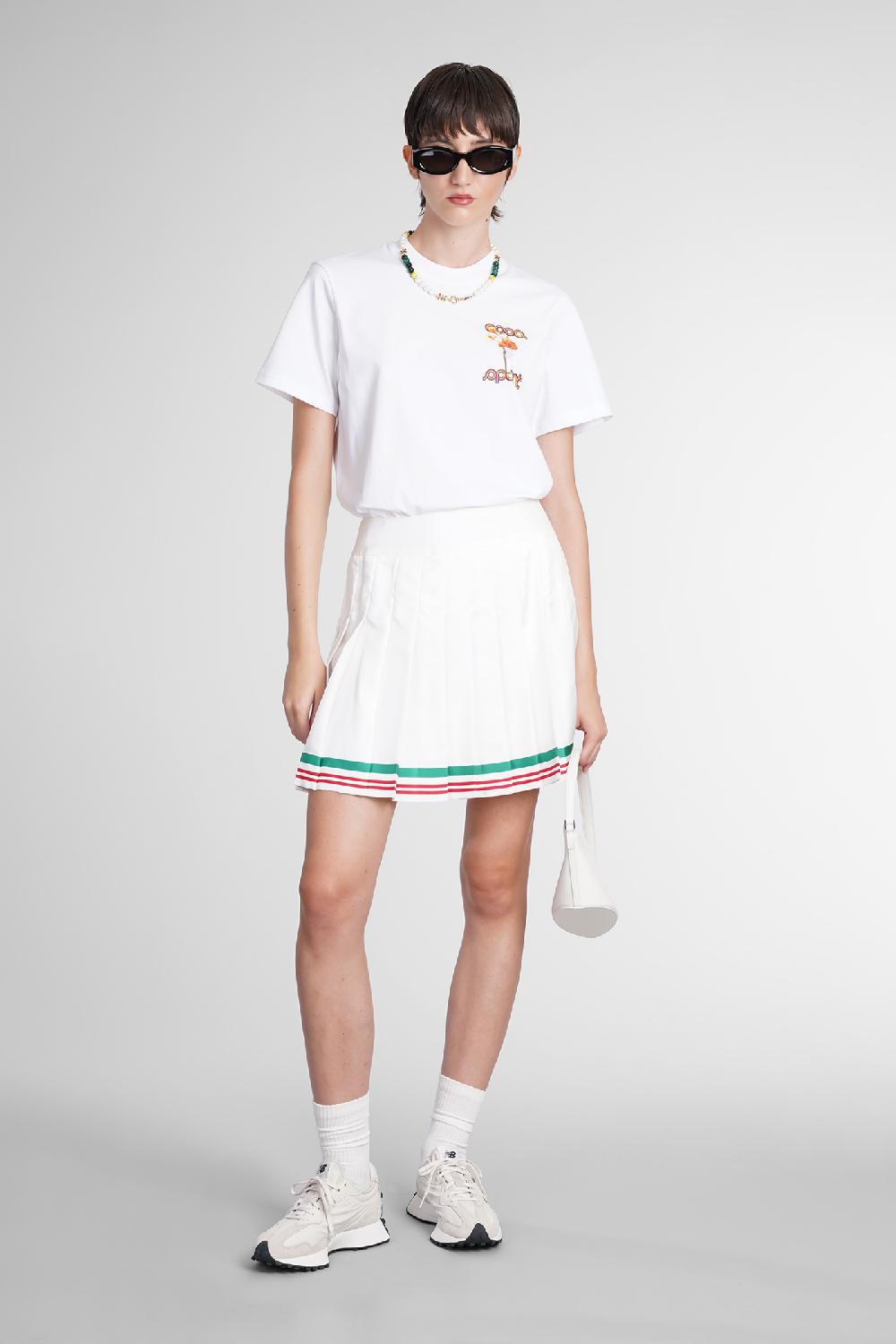 Deliberti Casablanca T-shirt In Cotone Bianco Cod. 387112 - Deliberti The Luxury Shopping