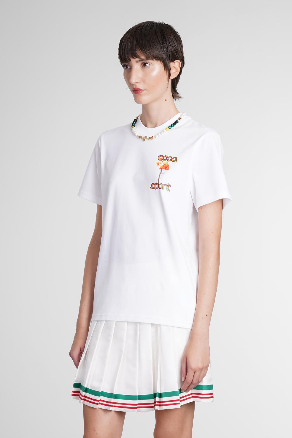 Deliberti Casablanca T-shirt In Cotone Bianco Cod. 387112 - Deliberti The Luxury Shopping