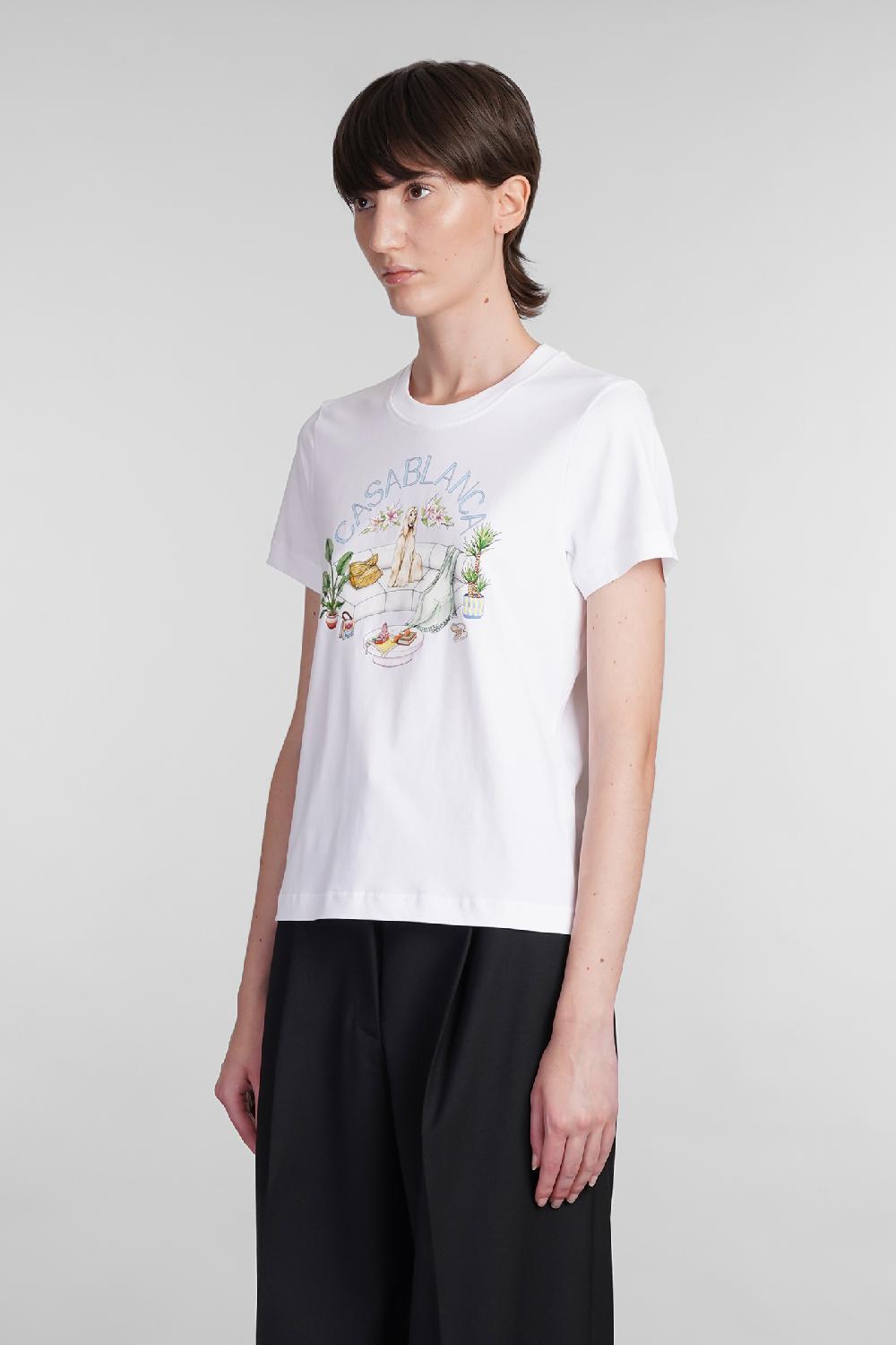 Deliberti Casablanca T-shirt In Cotone Bianco Cod. 402439 - Deliberti The Luxury Shopping