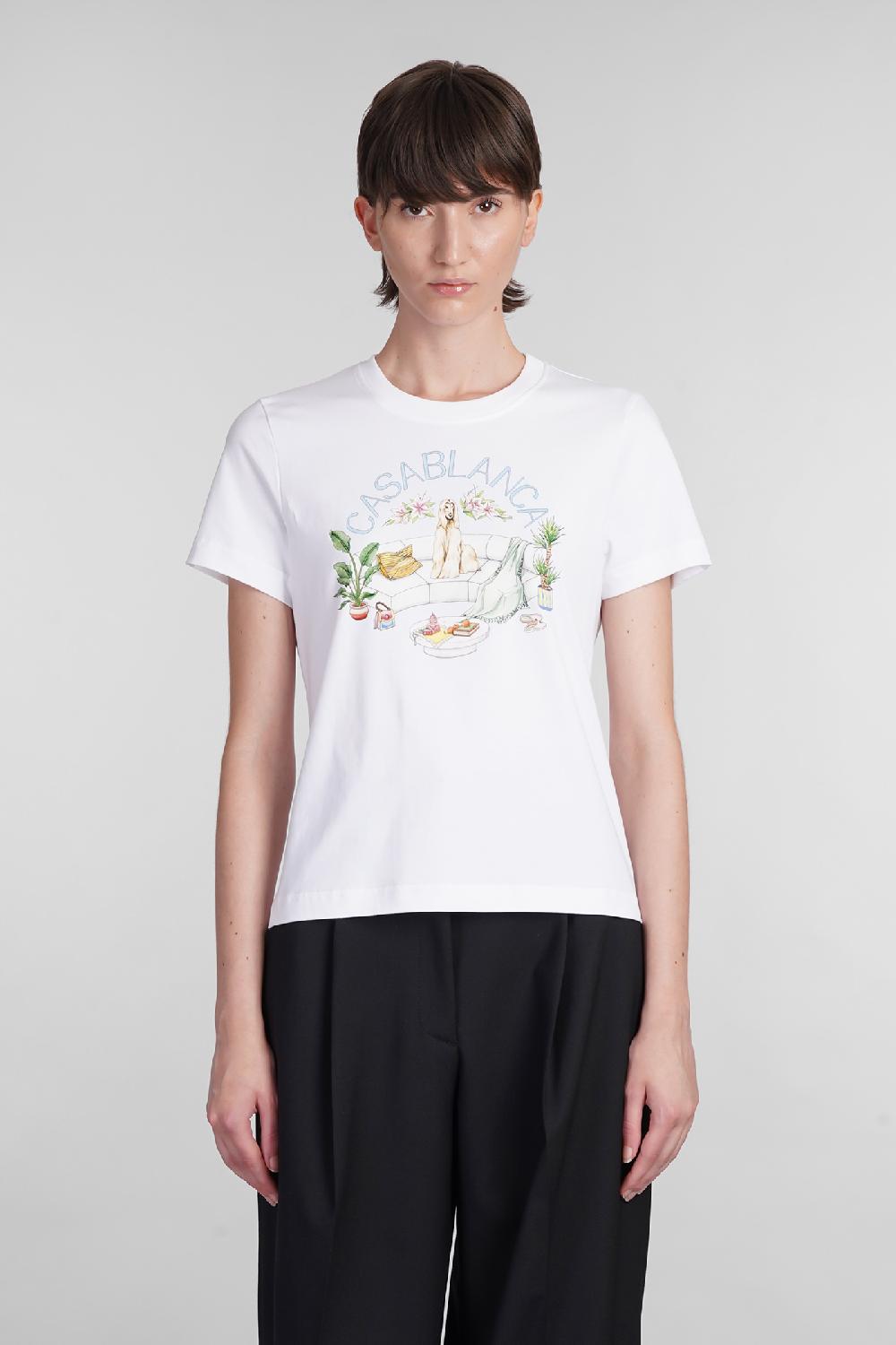 Deliberti Casablanca T-shirt in cotone bianco cod. 402439 - Deliberti The Luxury Shopping