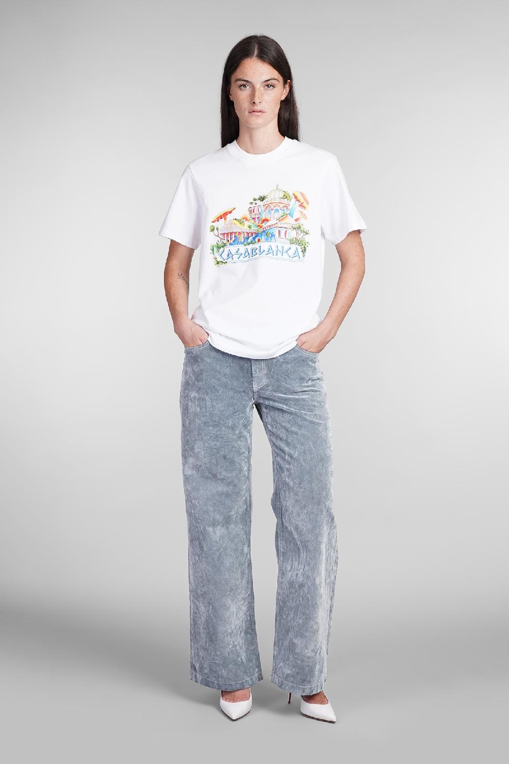 Deliberti Casablanca T-shirt In Cotone Bianco Cod. 403114 - Deliberti The Luxury Shopping