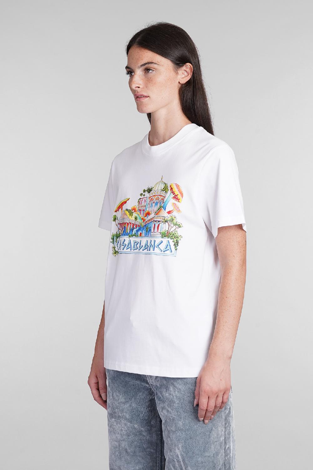 Deliberti Casablanca T-shirt In Cotone Bianco Cod. 403114 - Deliberti The Luxury Shopping