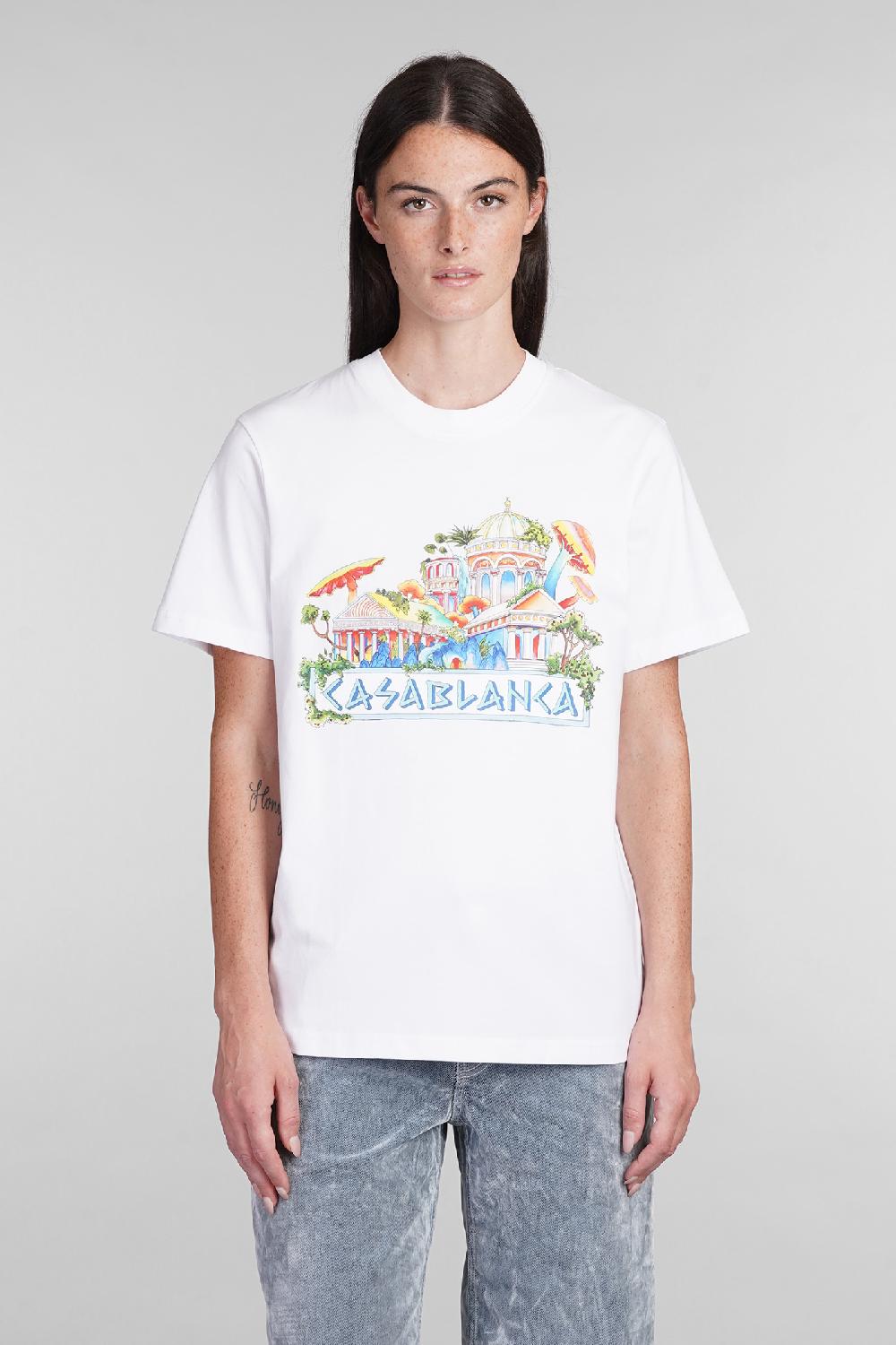 Deliberti Casablanca T-shirt in cotone bianco cod. 403114 - Deliberti The Luxury Shopping