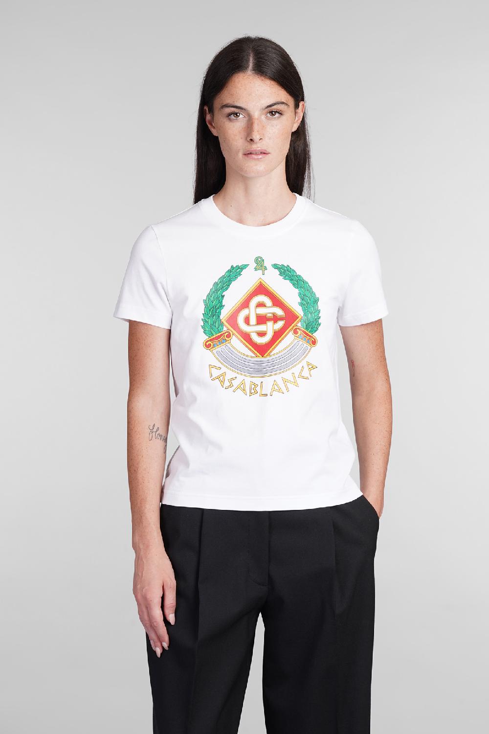 Deliberti Casablanca T-shirt in cotone bianco cod. 403117 - Deliberti The Luxury Shopping
