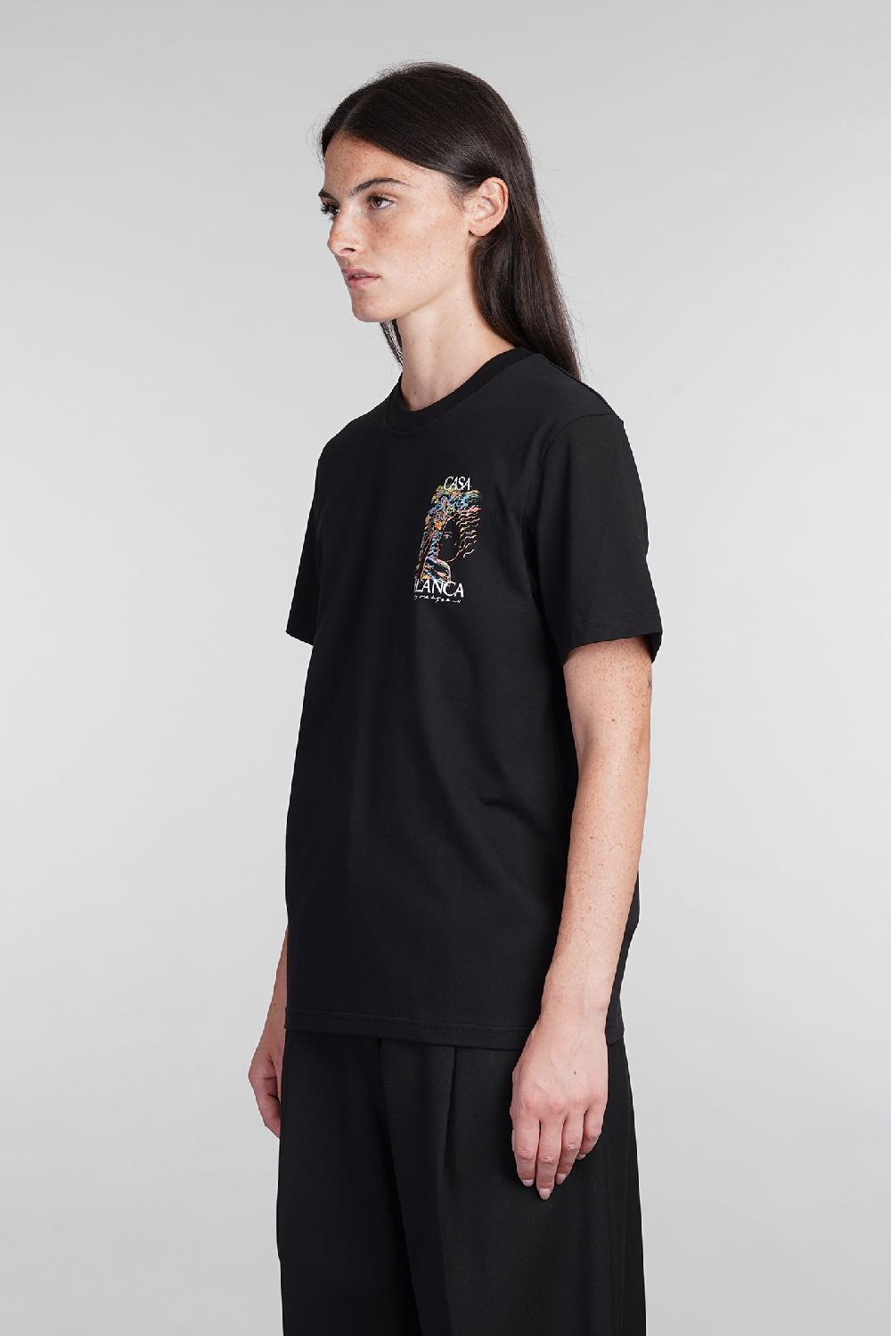 Deliberti Casablanca T-shirt In Cotone Nero Cod. 403115 - Deliberti The Luxury Shopping