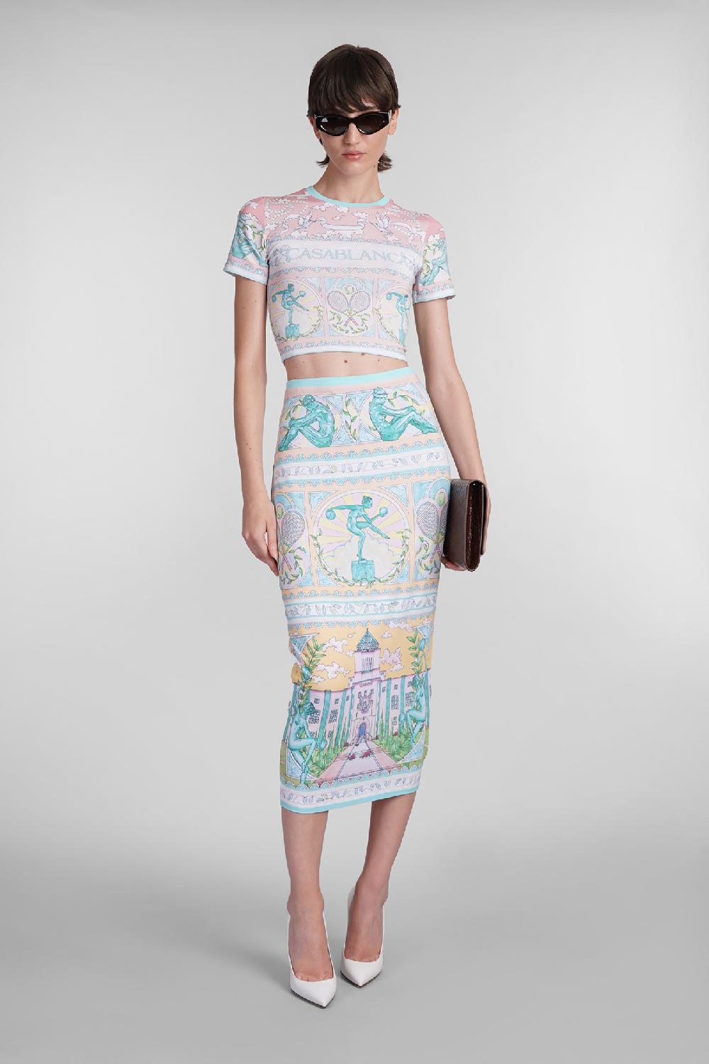 Deliberti Casablanca T-shirt In Viscosa Multicolor Cod. 402440 - Deliberti The Luxury Shopping