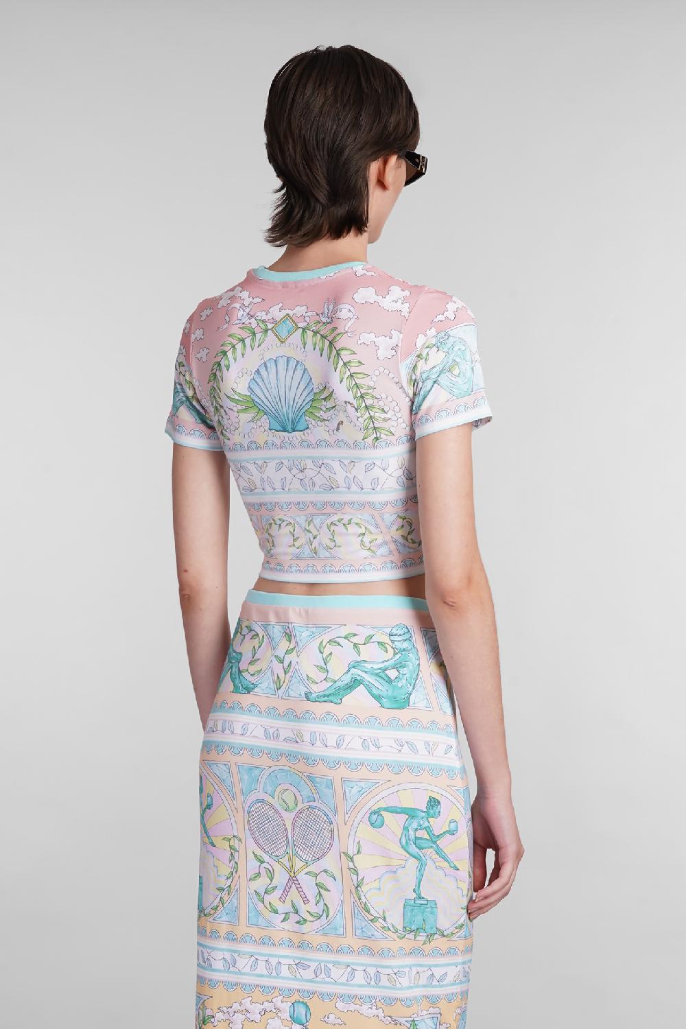 Deliberti Casablanca T-shirt In Viscosa Multicolor Cod. 402440 - Deliberti The Luxury Shopping