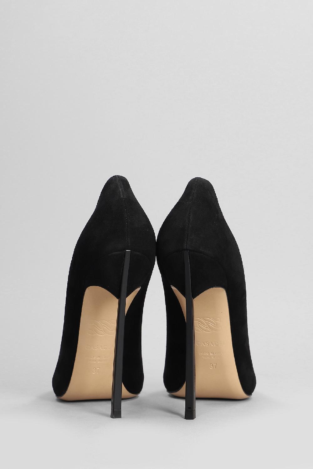 Deliberti Casadei Decollete Blade In Camoscio Nero Cod. 403399 - Deliberti The Luxury Shopping