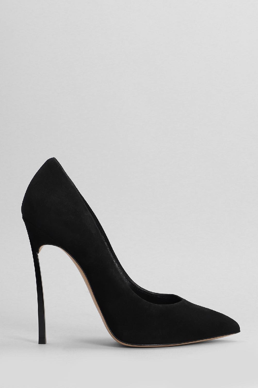 Deliberti Casadei Decollete blade in camoscio nero cod. 403399 - Deliberti The Luxury Shopping