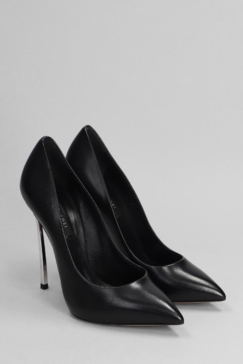 Deliberti Casadei Decollete Blade In Pelle Nera Cod. 403396 - Deliberti The Luxury Shopping