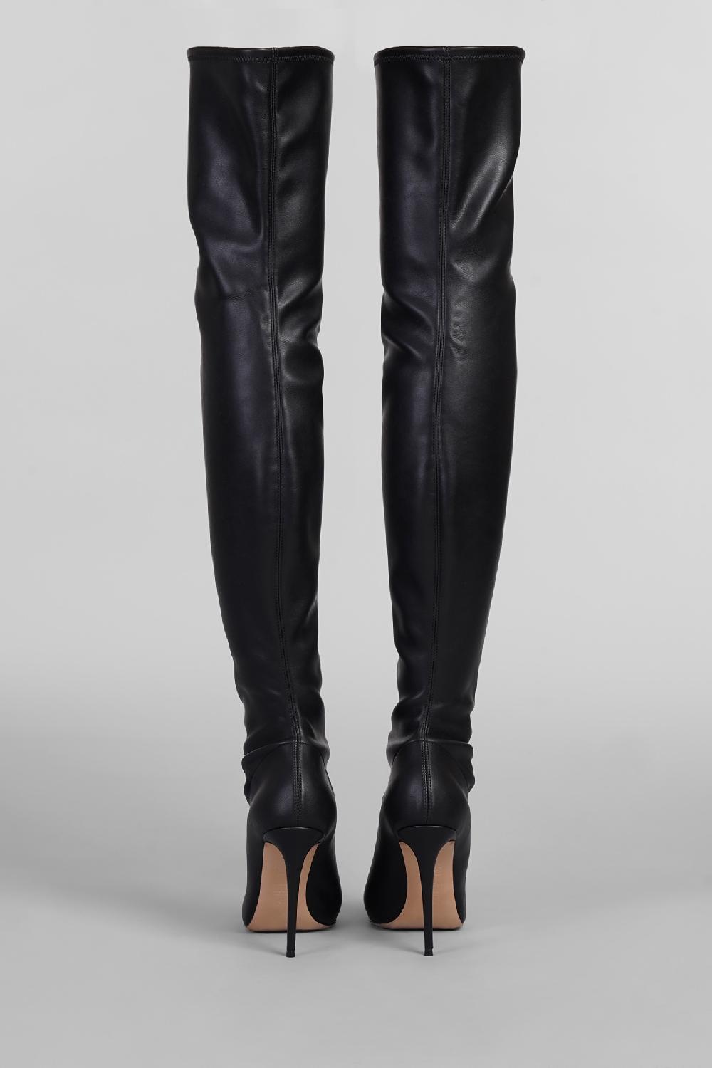 Deliberti Casadei Stivali Tacco Alto Julia In Pelle Nera Cod. 403402 - Deliberti The Luxury Shopping