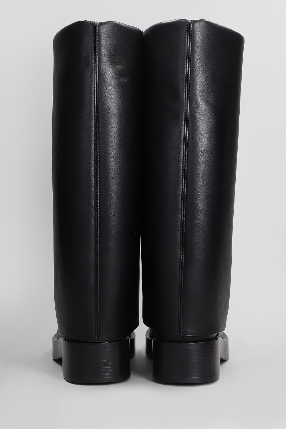 Deliberti Casadei Stivali Tacco Basso Charlie In Pelle Nera Cod. 407671 - Deliberti The Luxury Shopping