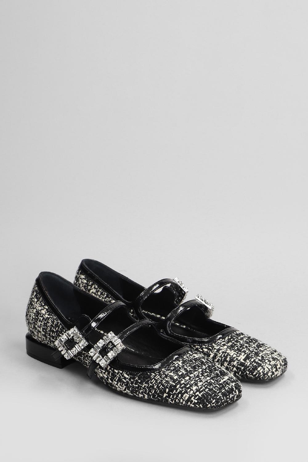 Deliberti Chantal Ballerine In Lana Nera Cod. 404960 - Deliberti The Luxury Shopping